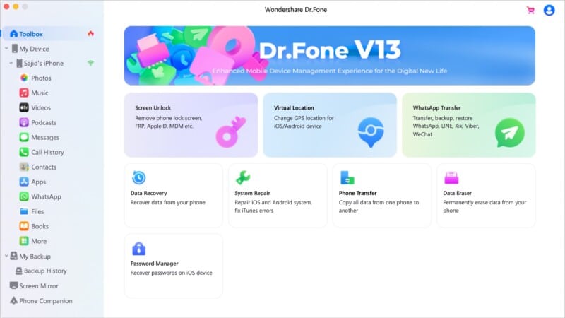 Dr Fone Toolbox