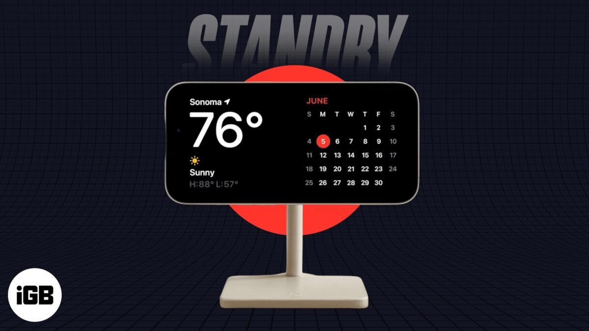 How to use standby mode on iphone