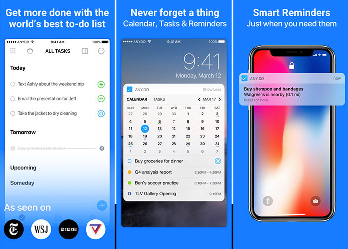 Anydo Apple Watch App Sceenshot