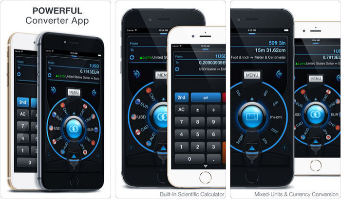 Currency  Unit Converter iPhone and iPad App Screenshot