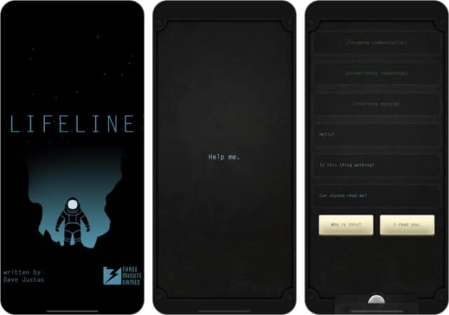 Lifeline horror game for iPhone and iPad