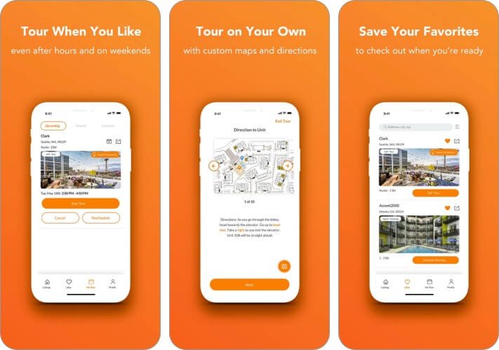 Rently self free apartment hunting app for iphone
