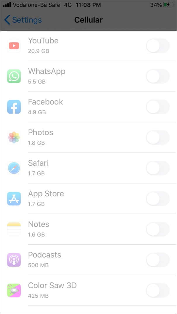 Restrict Cellular Data Completely on iPhone