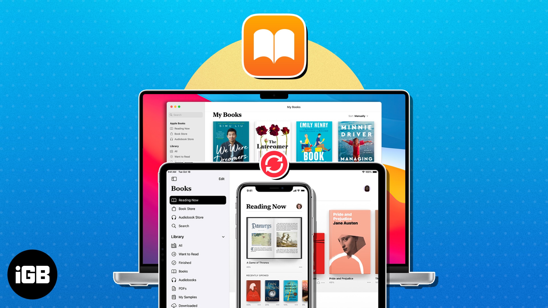 How to sync Apple Books between iPhone iPad and Mac iGeeksBlog Sync apple books across iphone ipad mac
