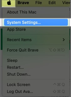 Accessing System Settings on a Mac
