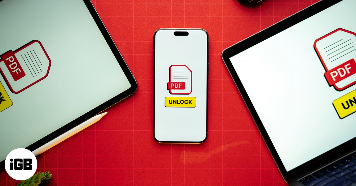 How to remove password from pdf on iphone ipad and mac