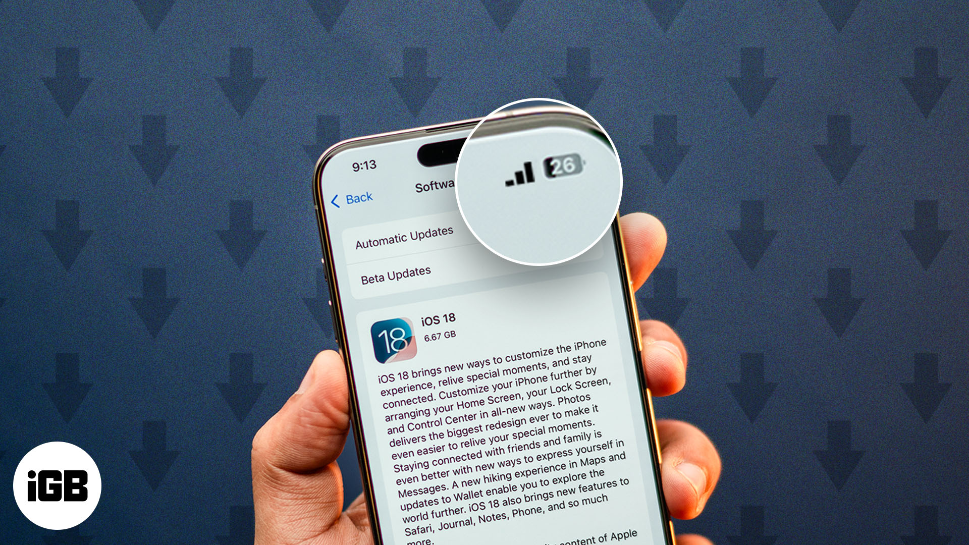 Hur man laddar ner iOS 185 med hjälp av mobildata igeeksblog Hur man installerar iOS 18 med mobildata