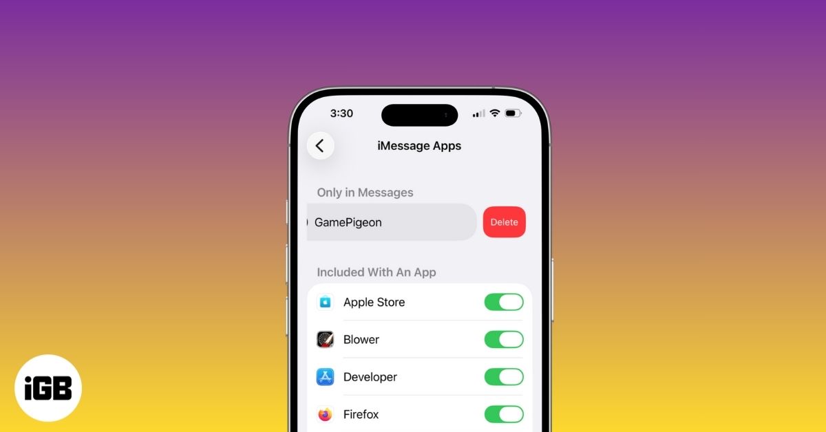 Rearrange and Delete iMessage Apps on iPhone