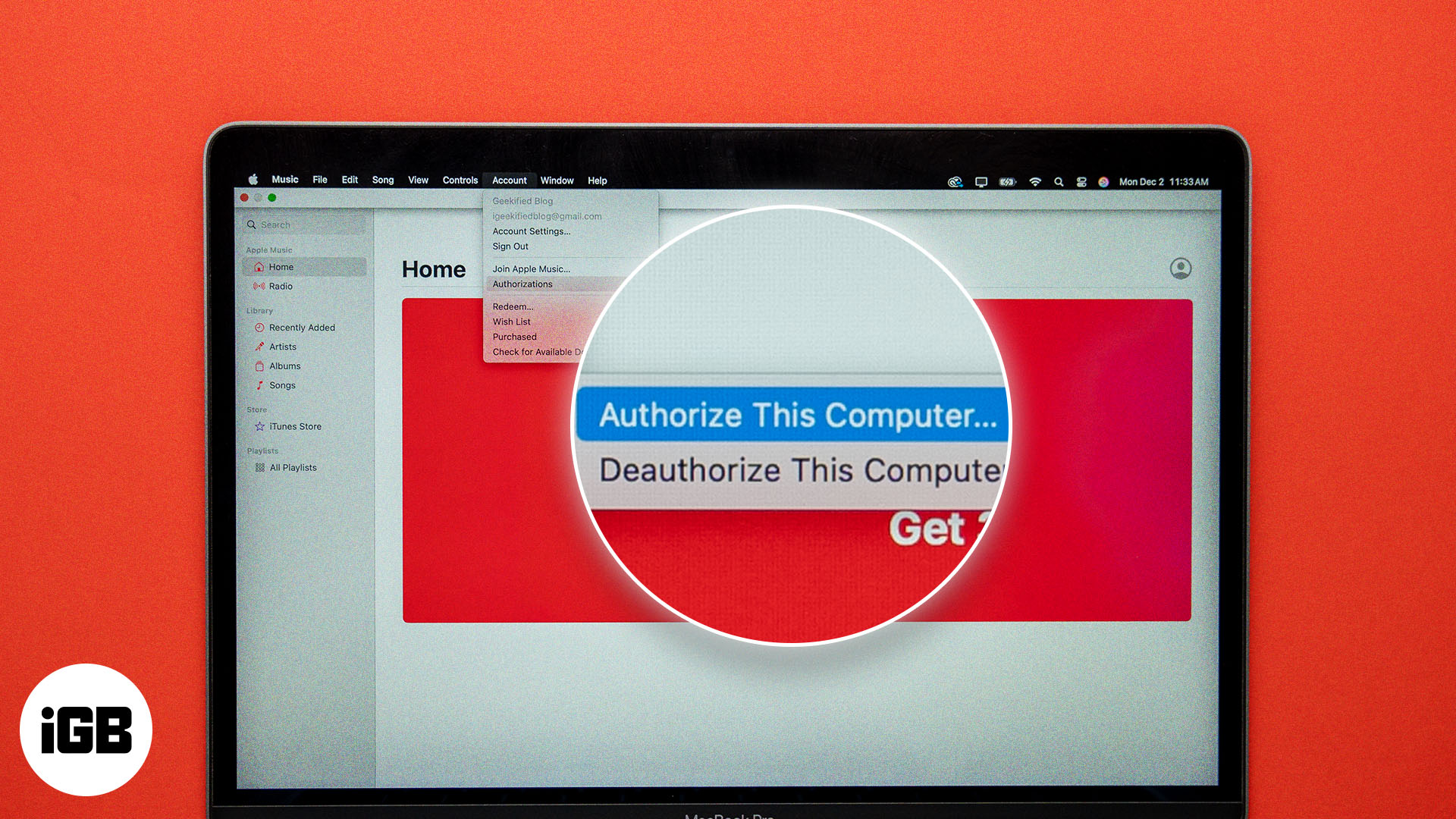 How to authorize your Mac for Apple Music iGeeksBlog Authorizing Mac for Apple Music