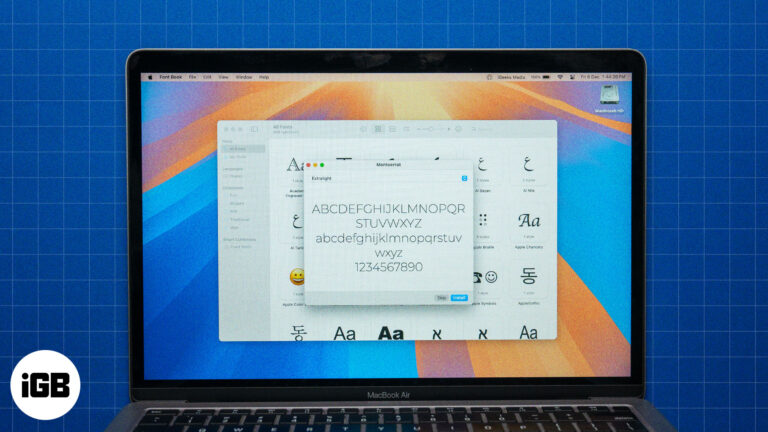 Install fonts on Mac.