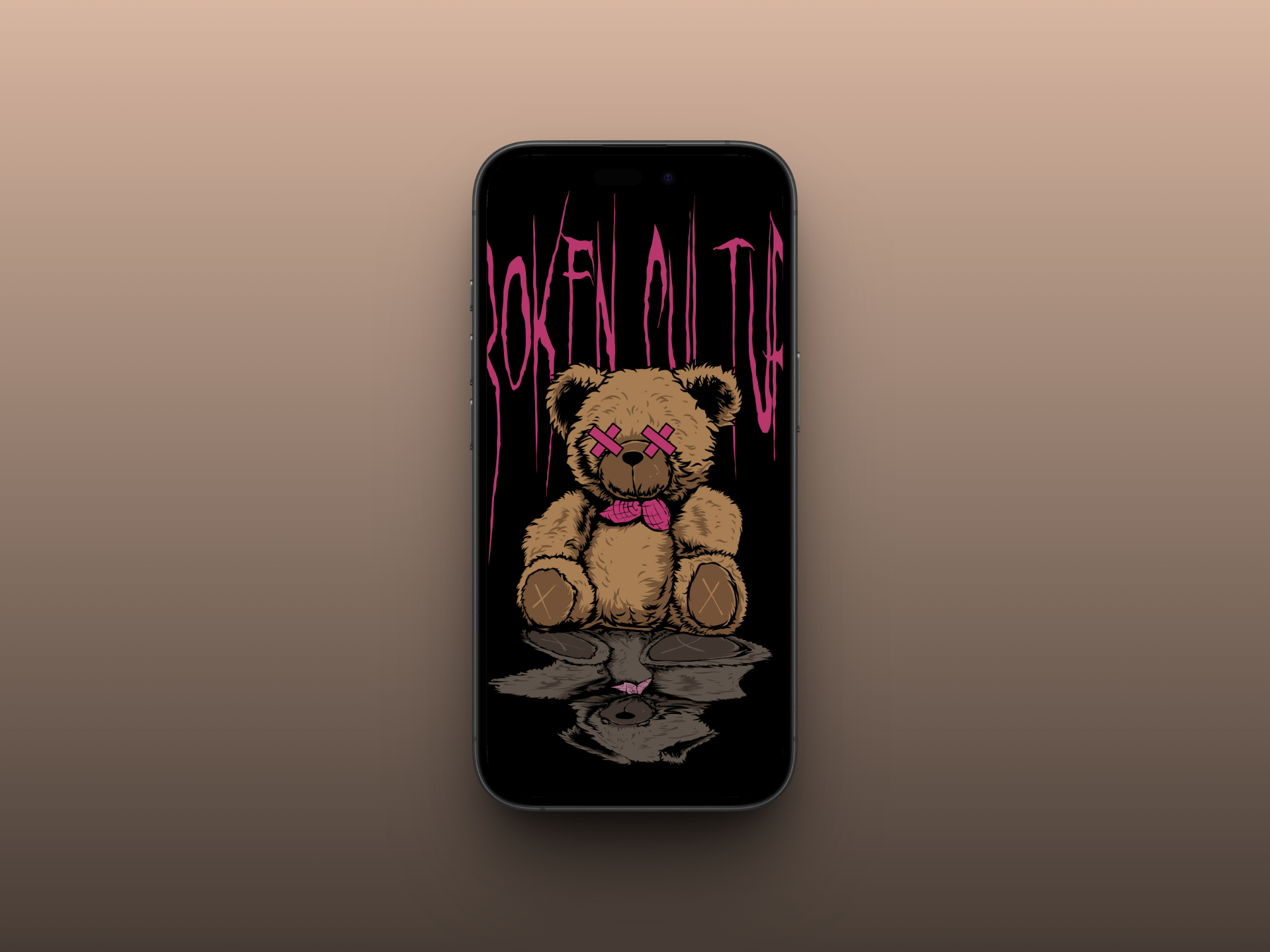 Drippy bear wallpaper