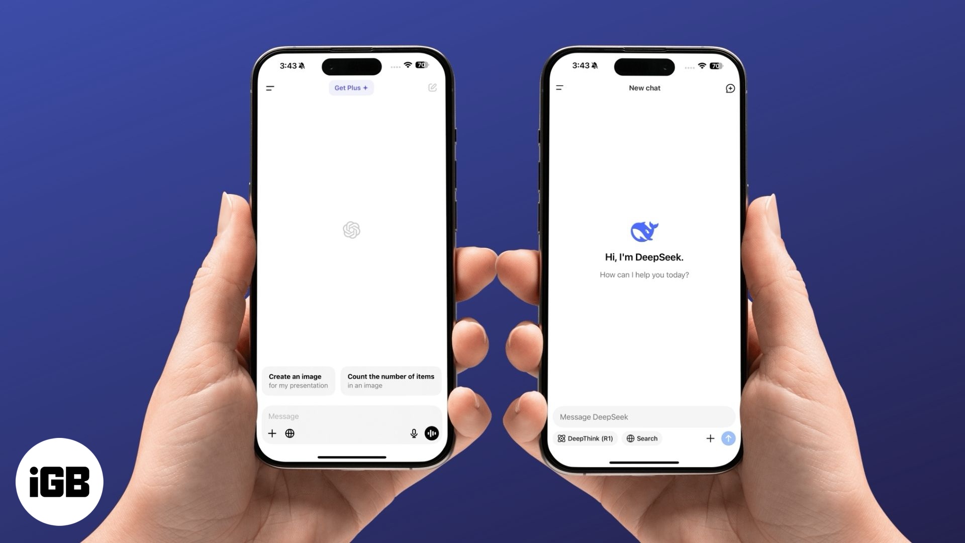 DeepSeek vs ChatGPT Which is the better AI app for iPhones DeepSeek AI Assistant vs ChatGPT iPhone apps