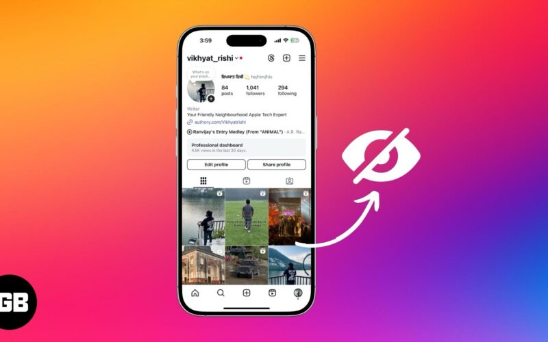 How to hide an Instagram post without deleting it