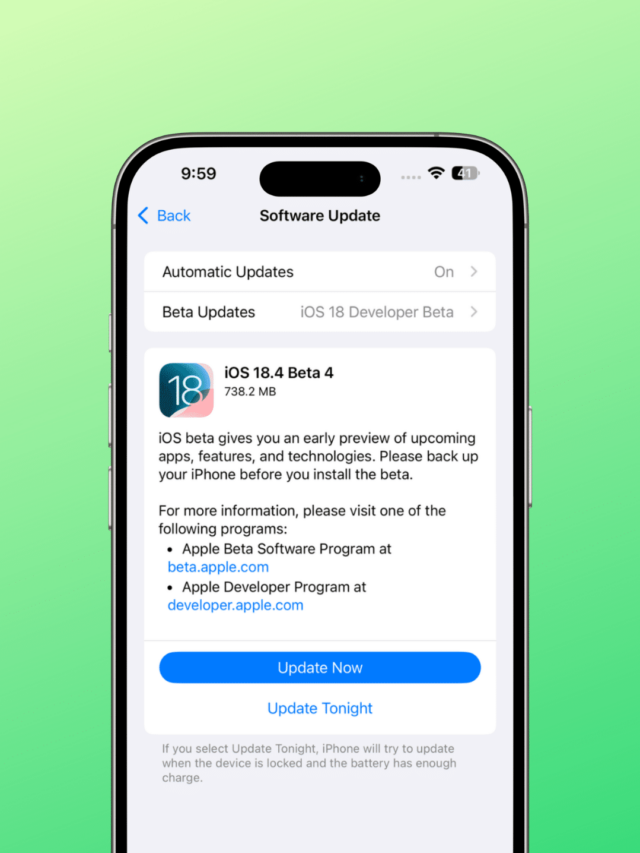 iOS 18.4 Beta 4 Now Available With 12 New Features