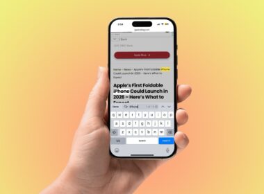Use Control F on iPhone to instantly find words in Safari.