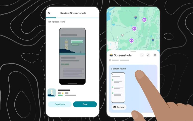 Google Maps Screenshot Scanning on an iPhone