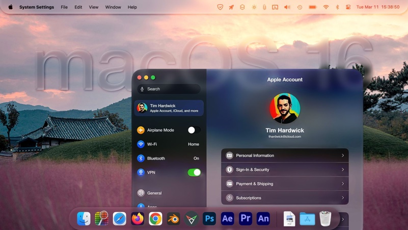 macOS 16 visionOS inspired design
