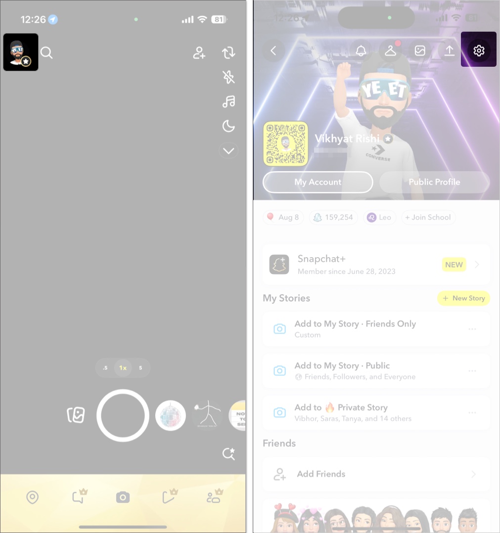 Turn off or hide green dot in Snapchat setting