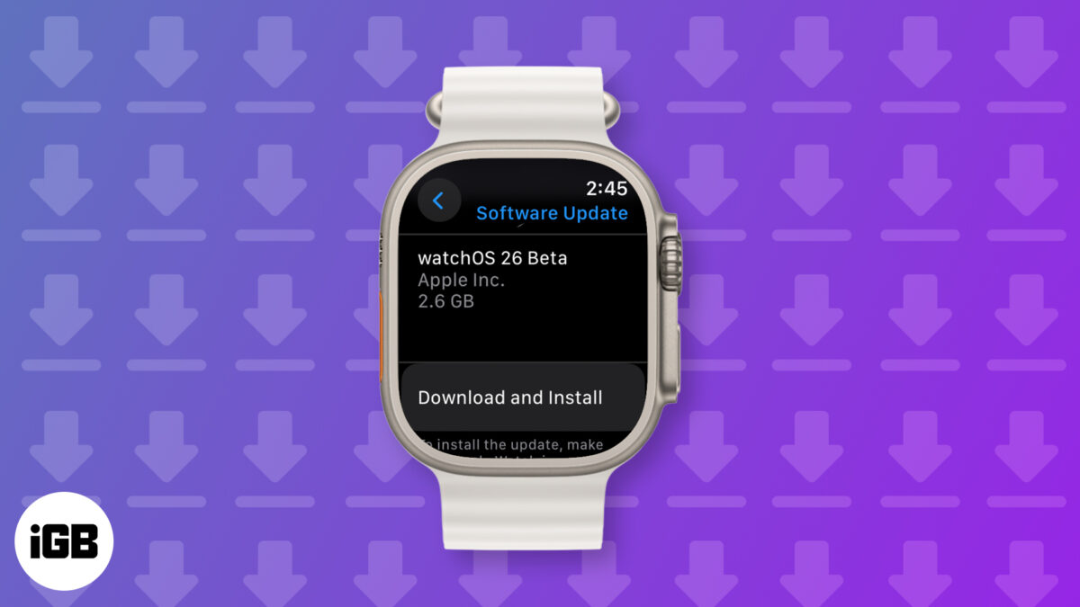 Download watchos 26 developer beta on your apple watch