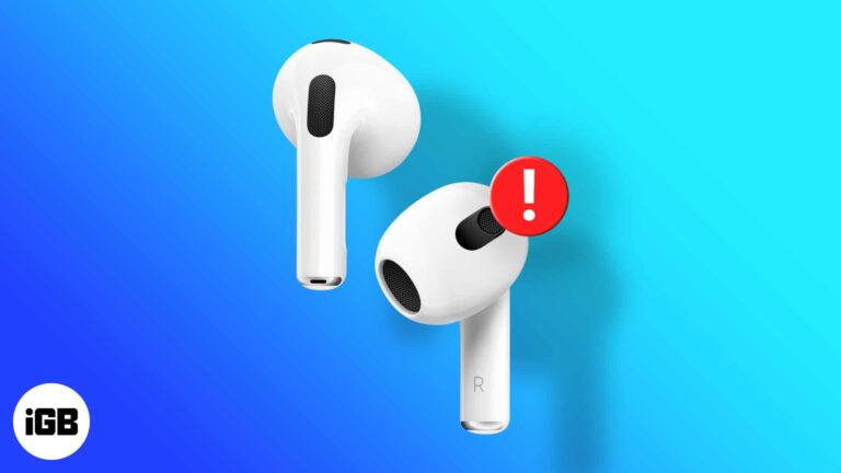 Fix One AirPod Not Working