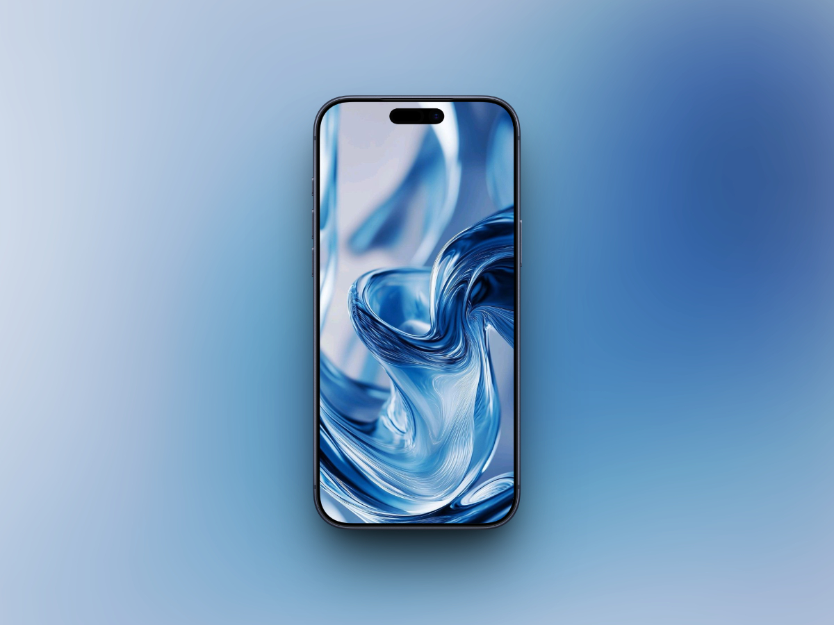 Flow with liquid glass wallpaper for iphone
