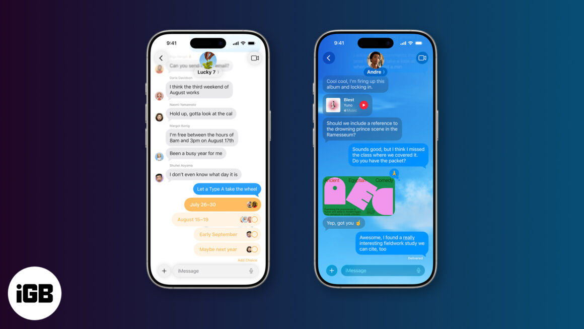 All the New Messages App Features in iOS 26