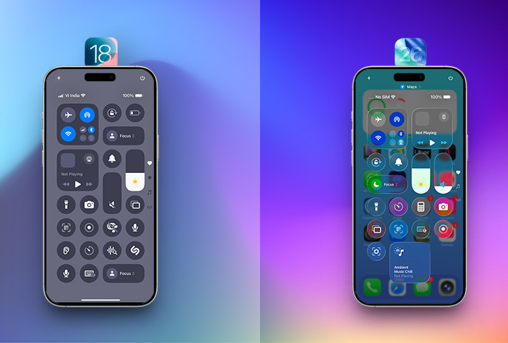 Liquid glass design in iOS 26