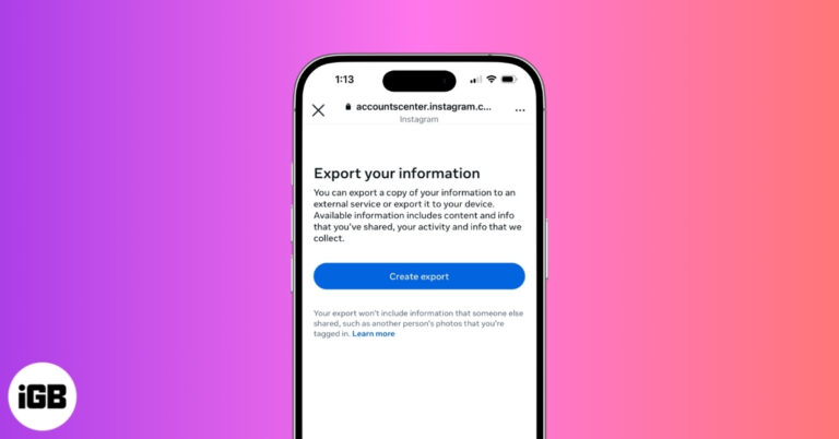 Download Your Instagram Data