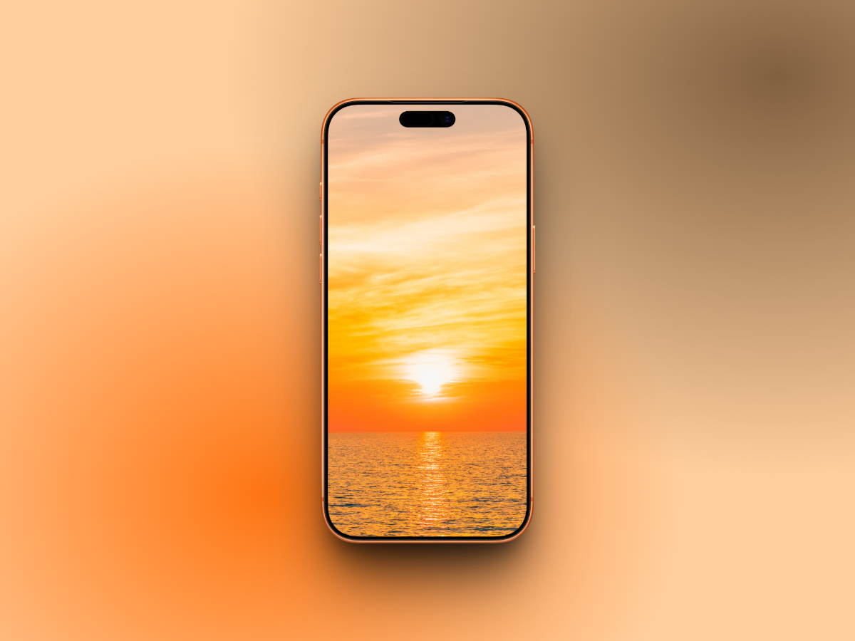 Aesthetic orange sunset