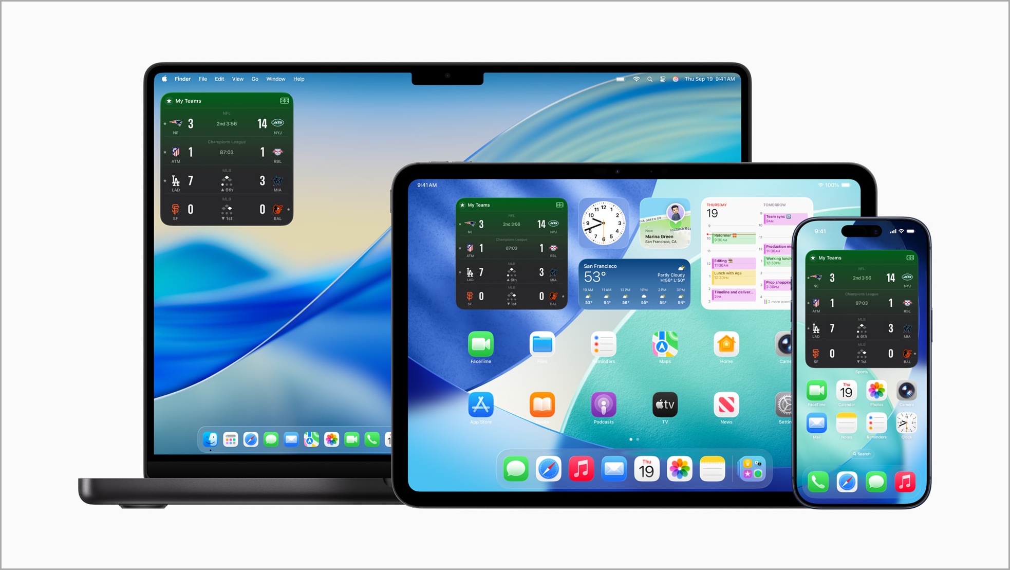 Apple sports app widget