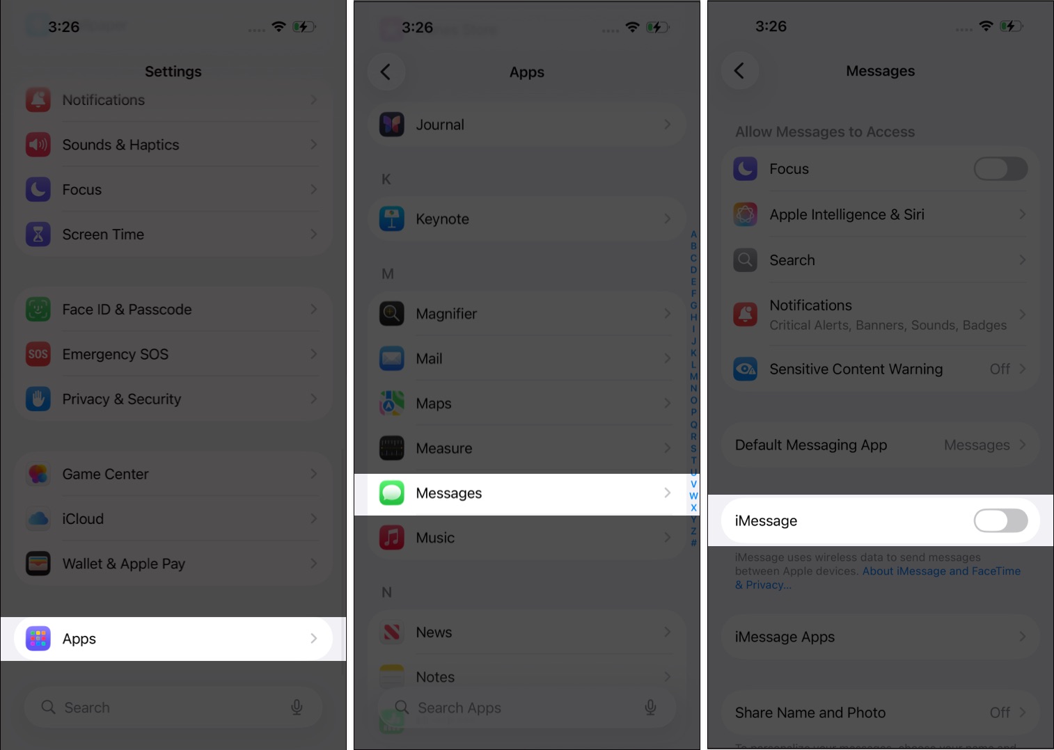 Open Settings go to Apps select Messages and turn off iMessage