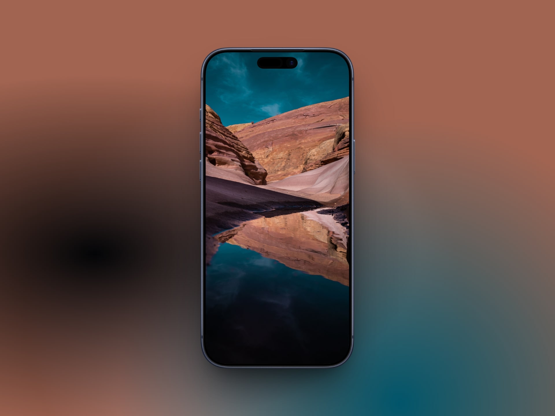 Scenic mountain view   depth effect wallpaper