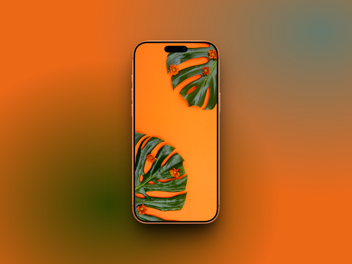 Topical orange background