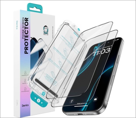 Benks matte screen protector for iphone 17 pro max