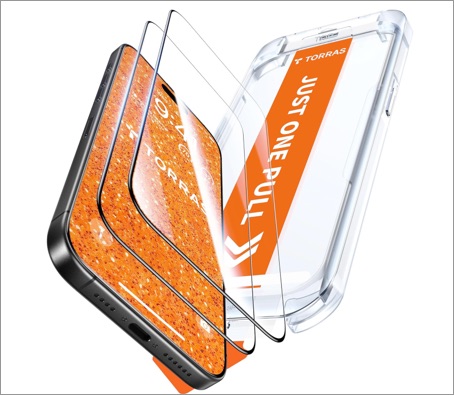 Torras unbreakable iphone 17 pro max screen protector