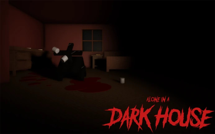 Alone in a dark house roblox game