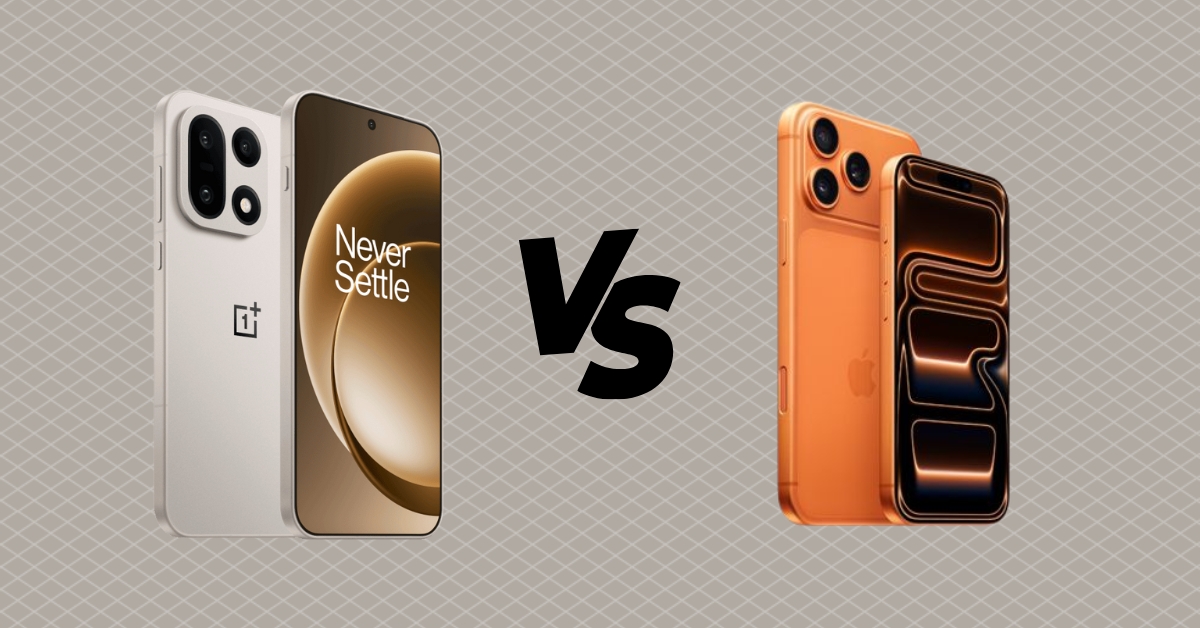 Oneplus 15 vs iphone 17 pro design comparison