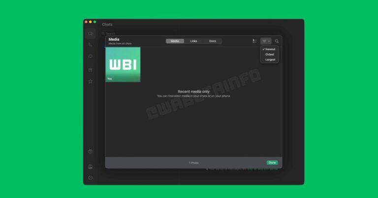Whatsapp media hub for mac and web
