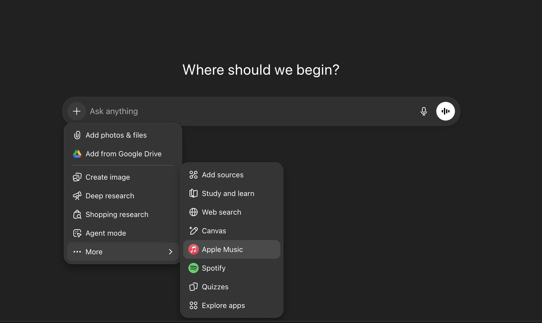 Apple Music inside ChatGPT