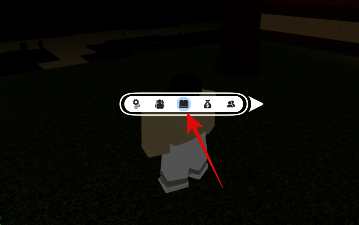 Click the Book icon Inside the Project Slayers