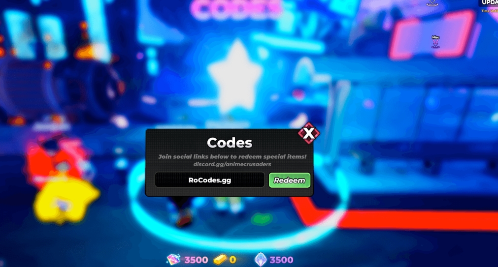 Redeem Anime Crusaders Codes