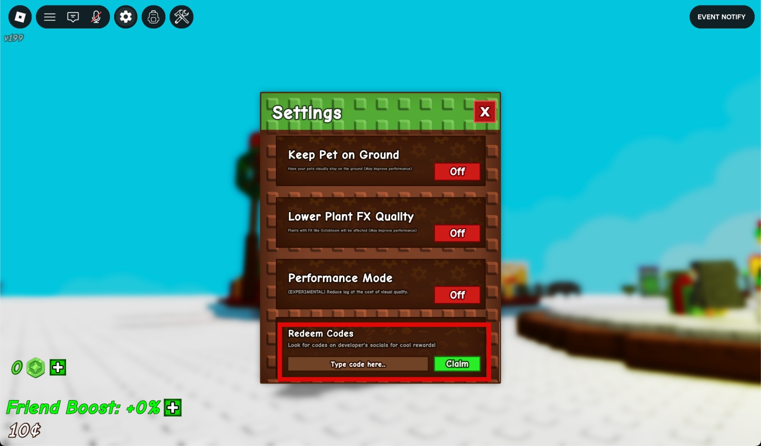 Redeem Grow a Garden Codes in Roblox