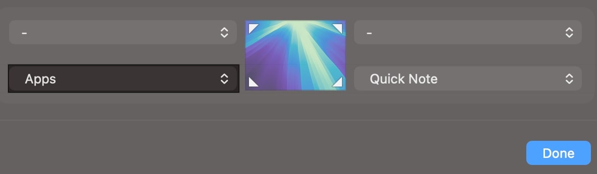 Select the apps option in the menu