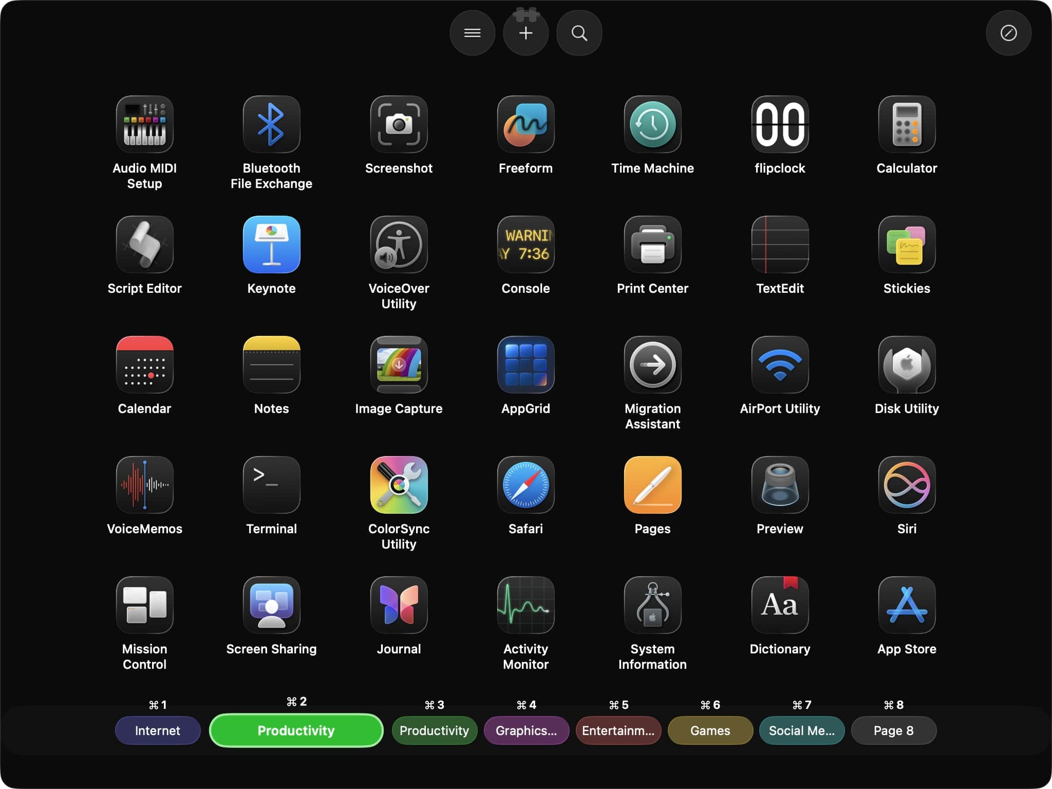 Use appgrid launcher