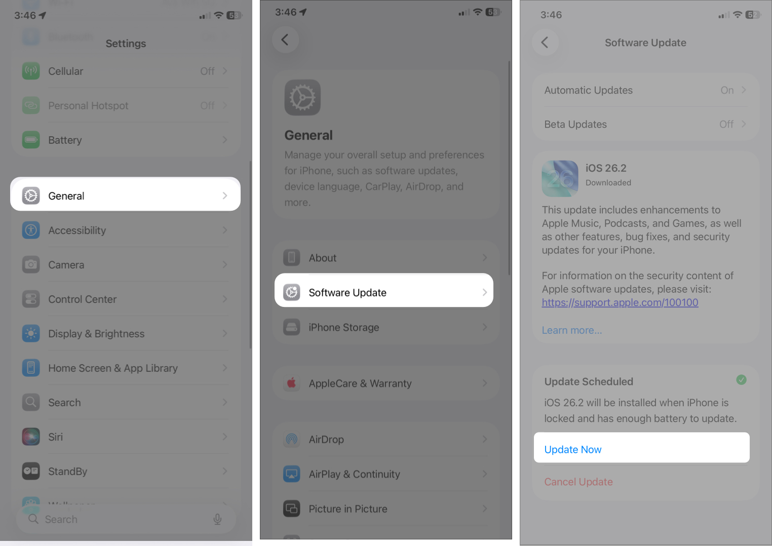 Go to Settings > General > Software Update, Then Tap Download and Install to Get the Latest Version
