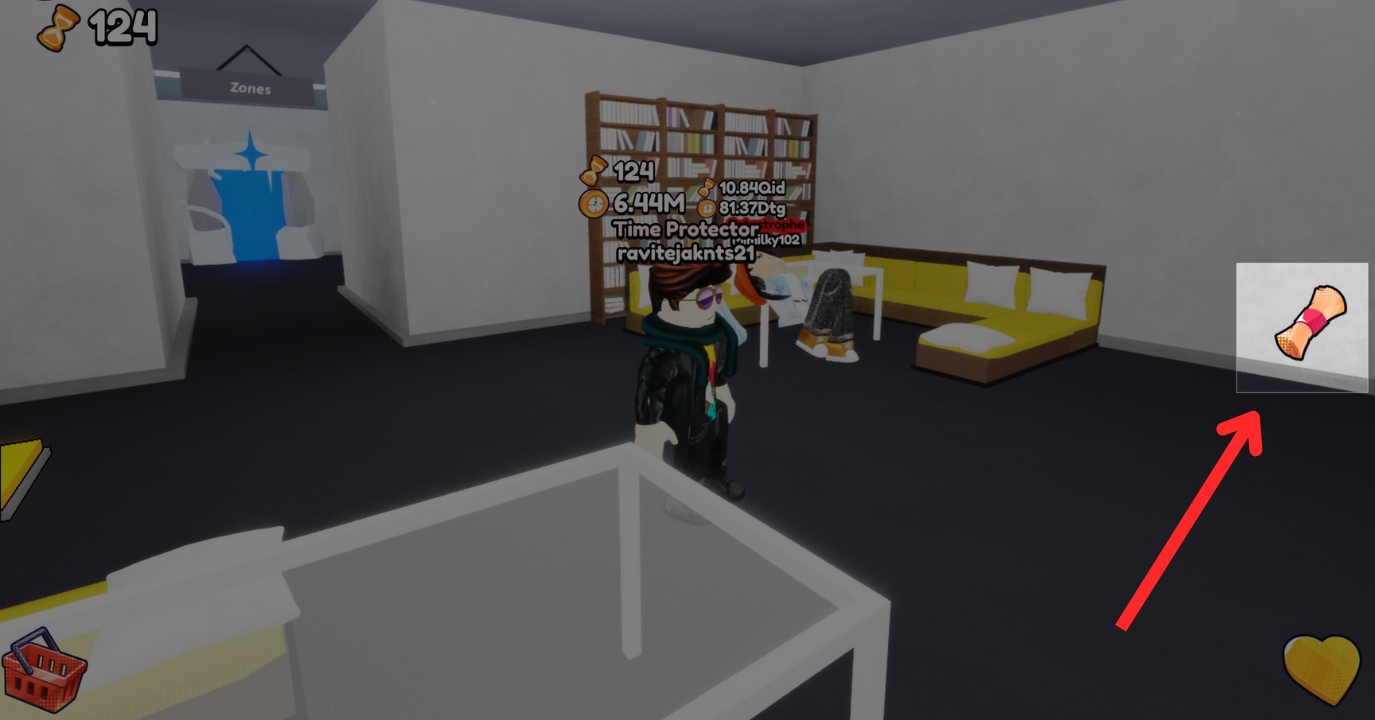 Tap On The Scroll icon 0n The Right Side